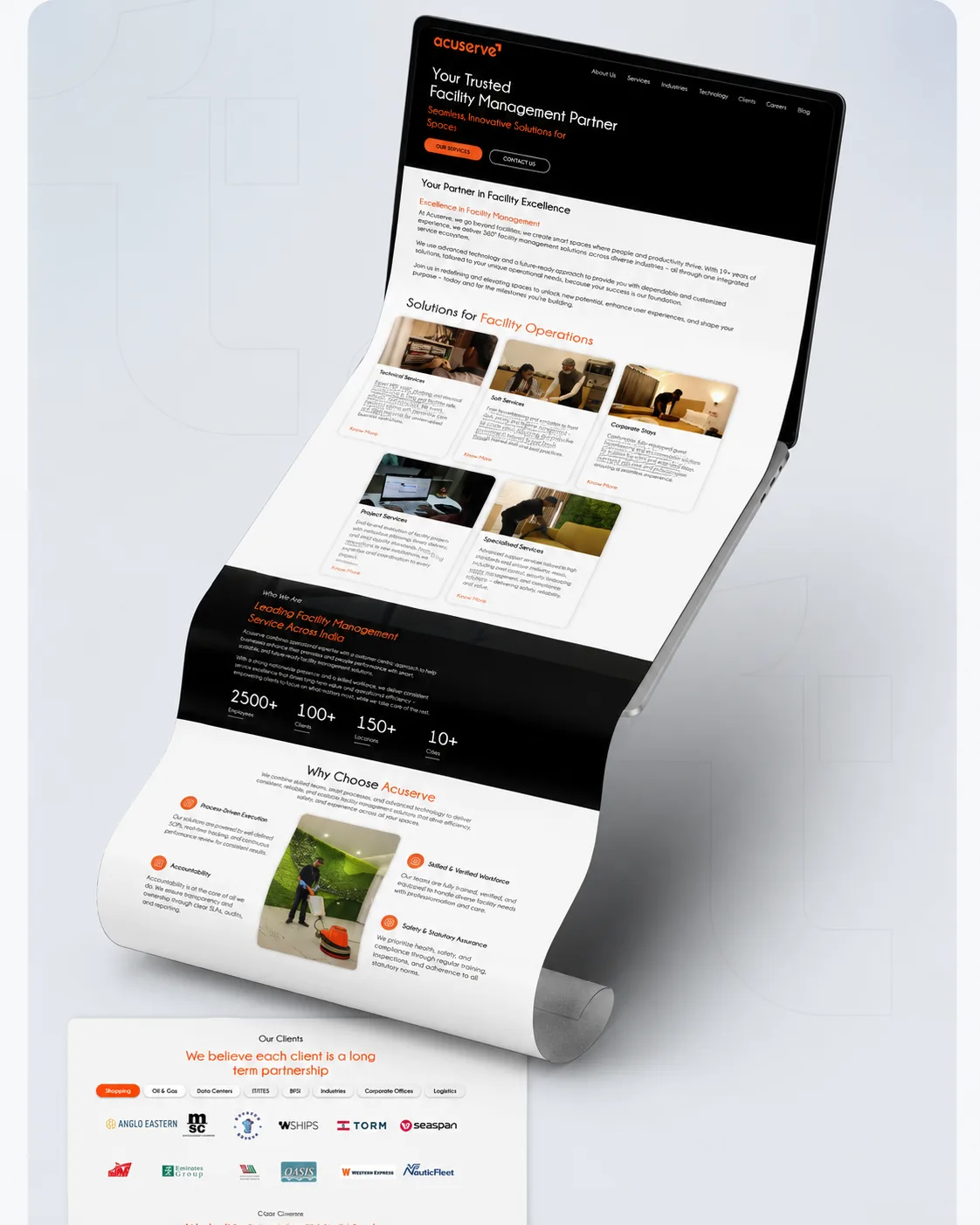 Accuserve Website Mockup