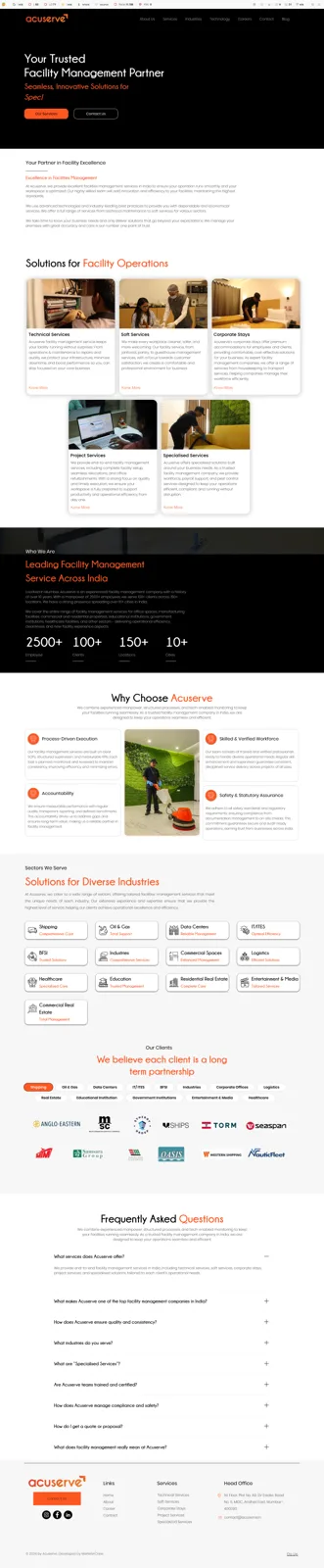 Acuserve Website