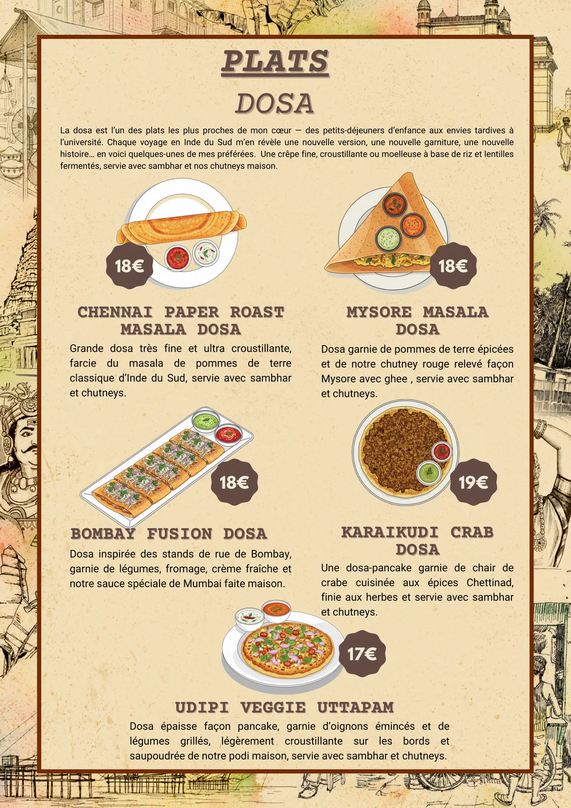Debs Menu New