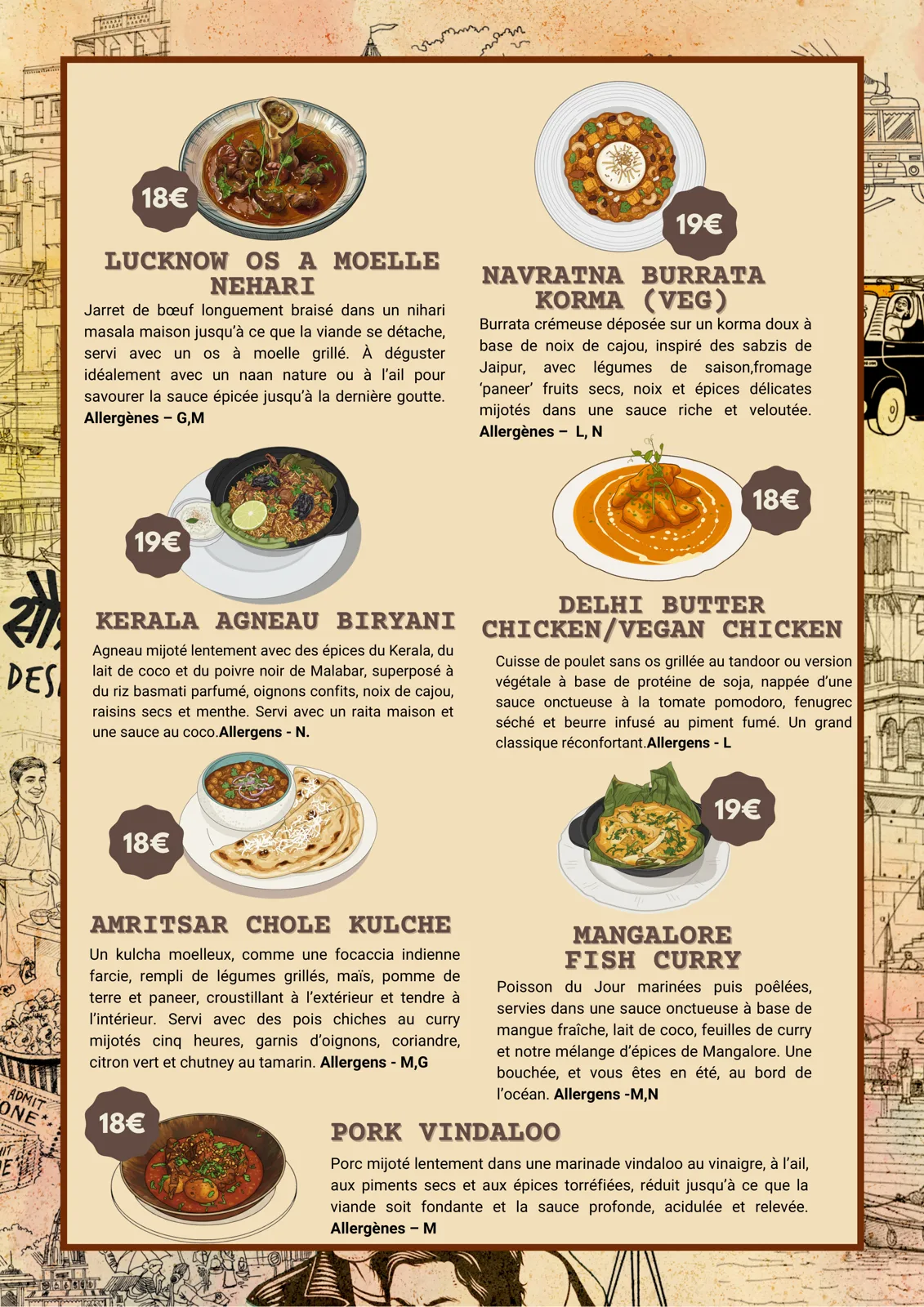 Debs Menu New