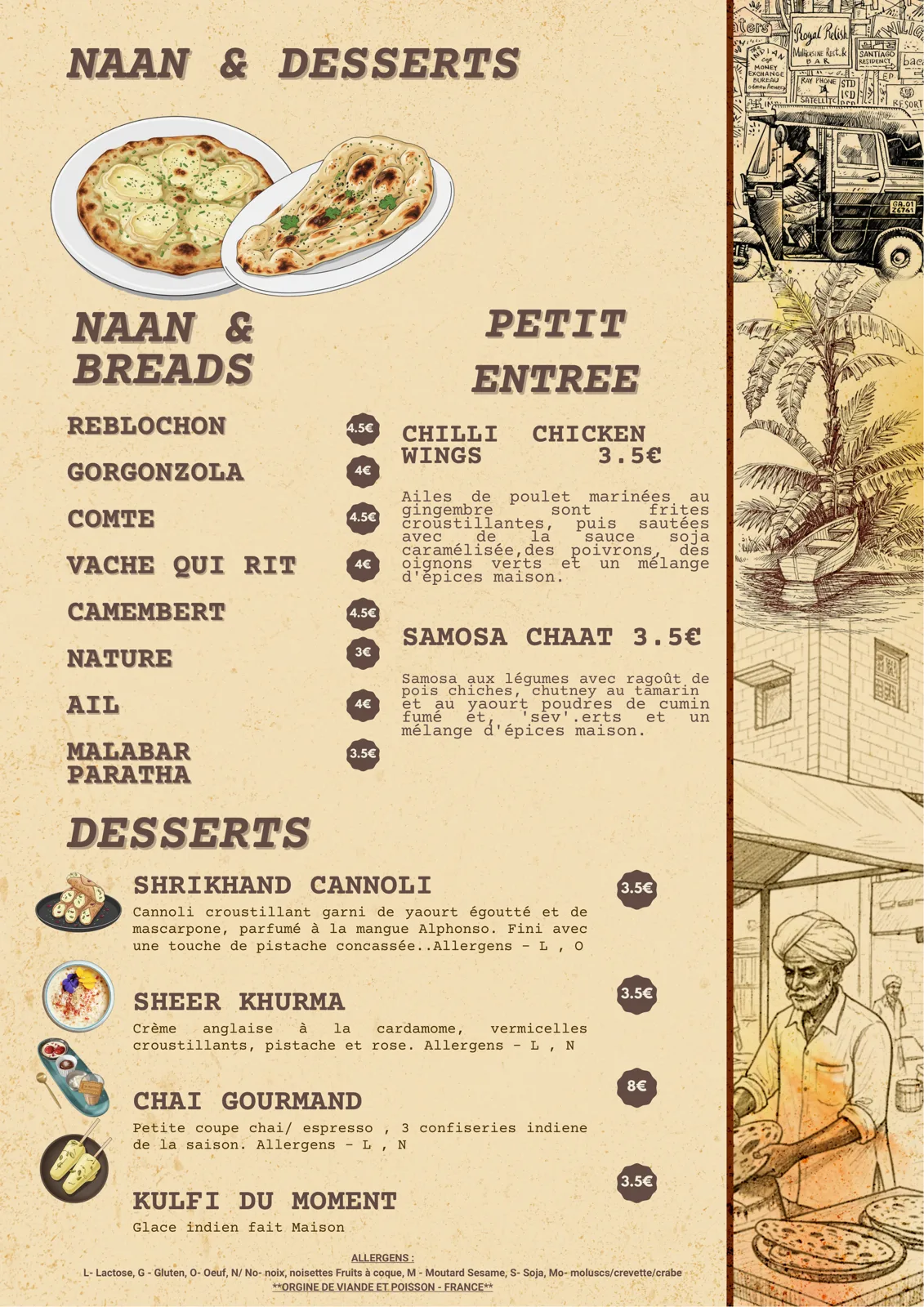 Debs Menu New
