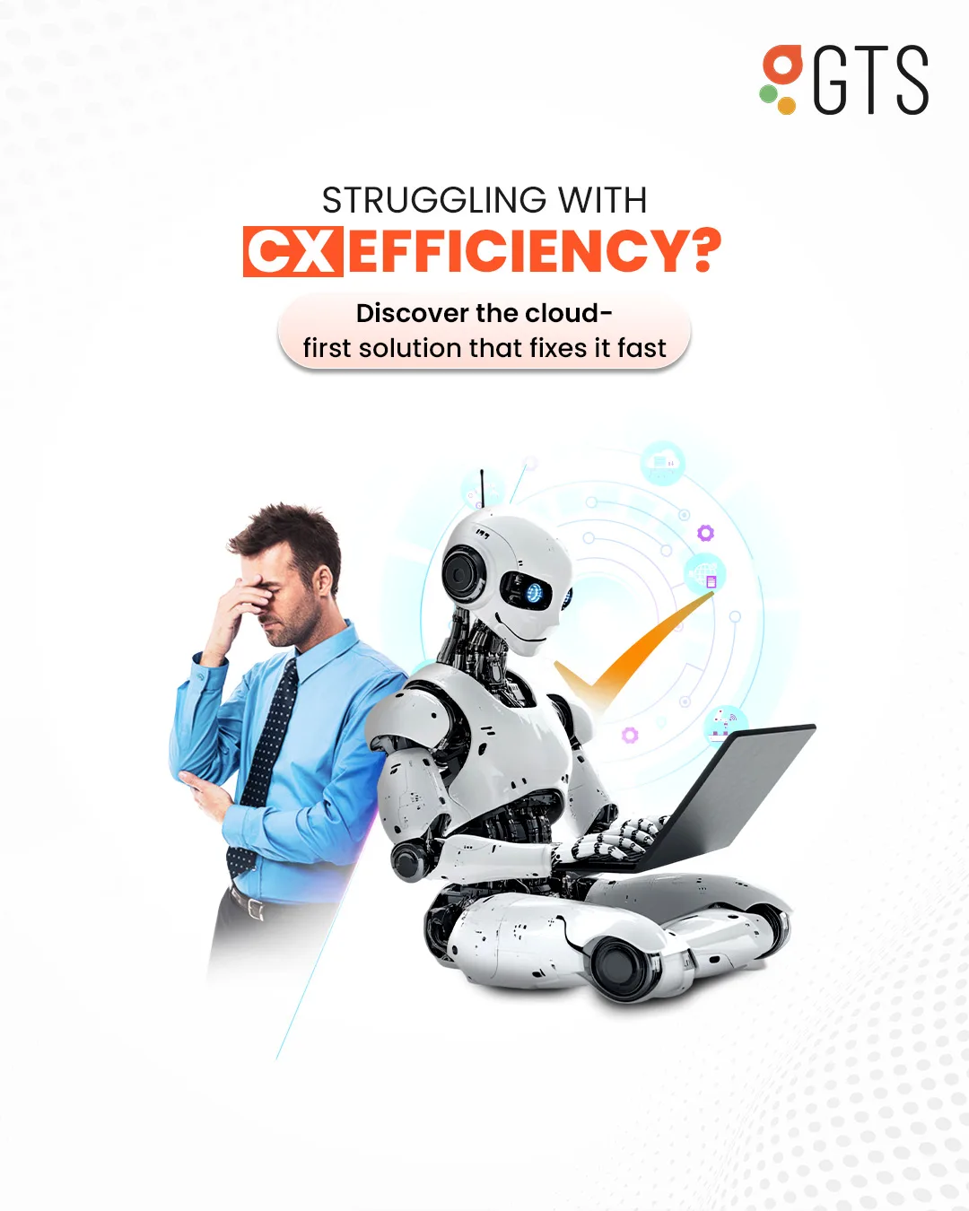 Social Media Design for GTS (Global Technology Solutions), by MarketinCrew