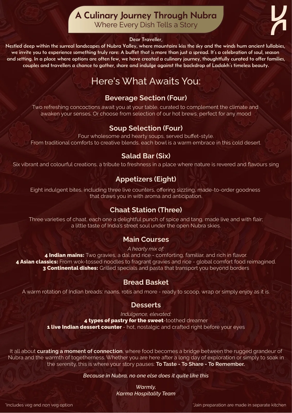 Karma In Menu Revised