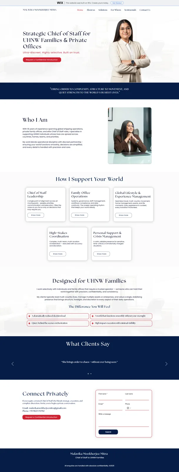 Malvika Website
