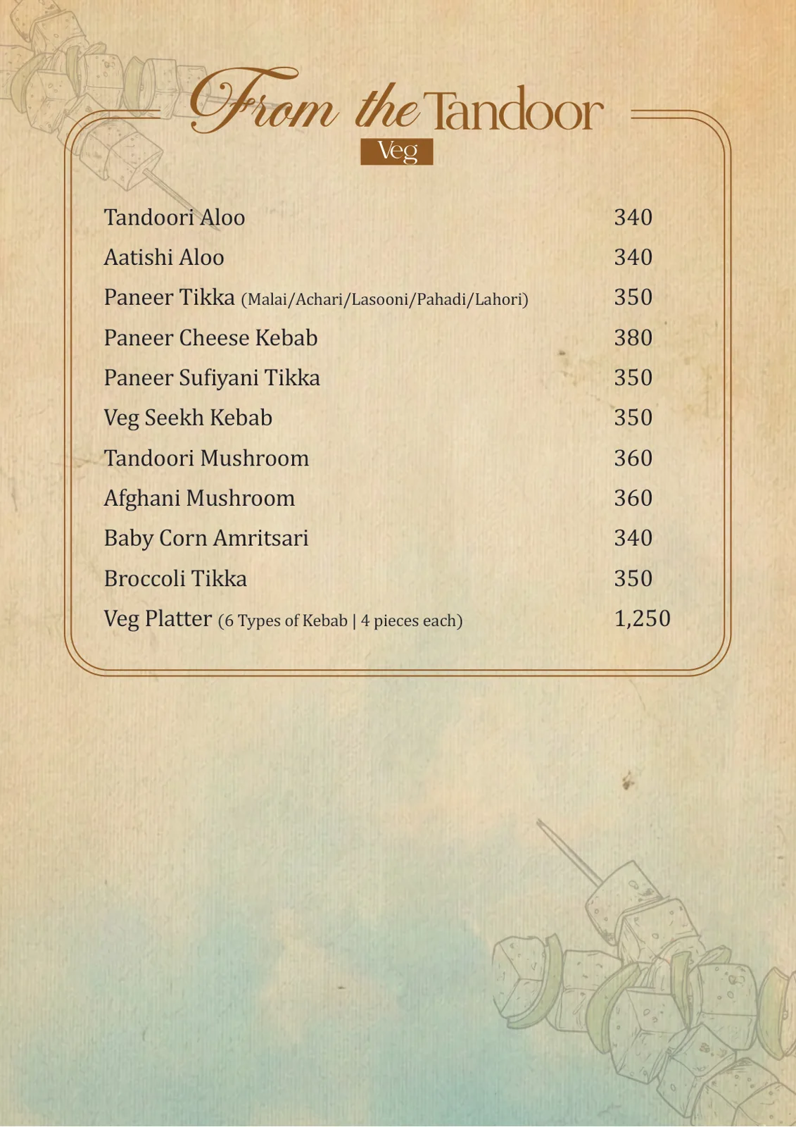 Malhar Santacruze Menu 22 May