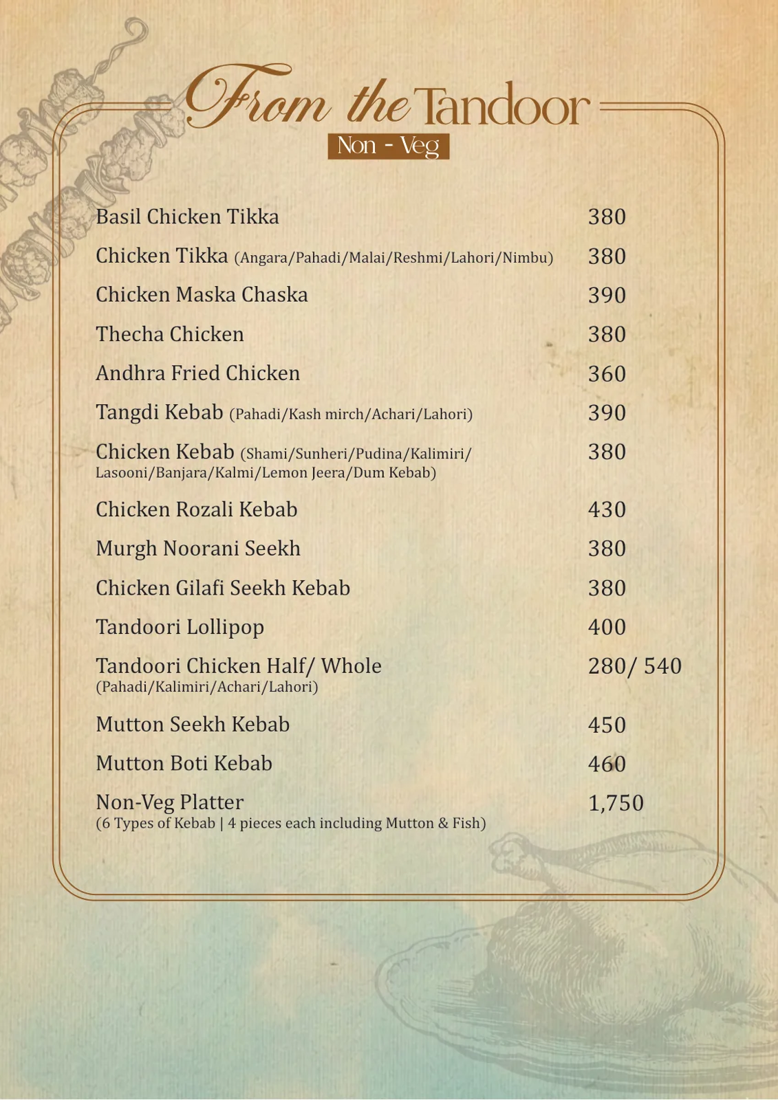 Malhar Santacruze Menu 22 May
