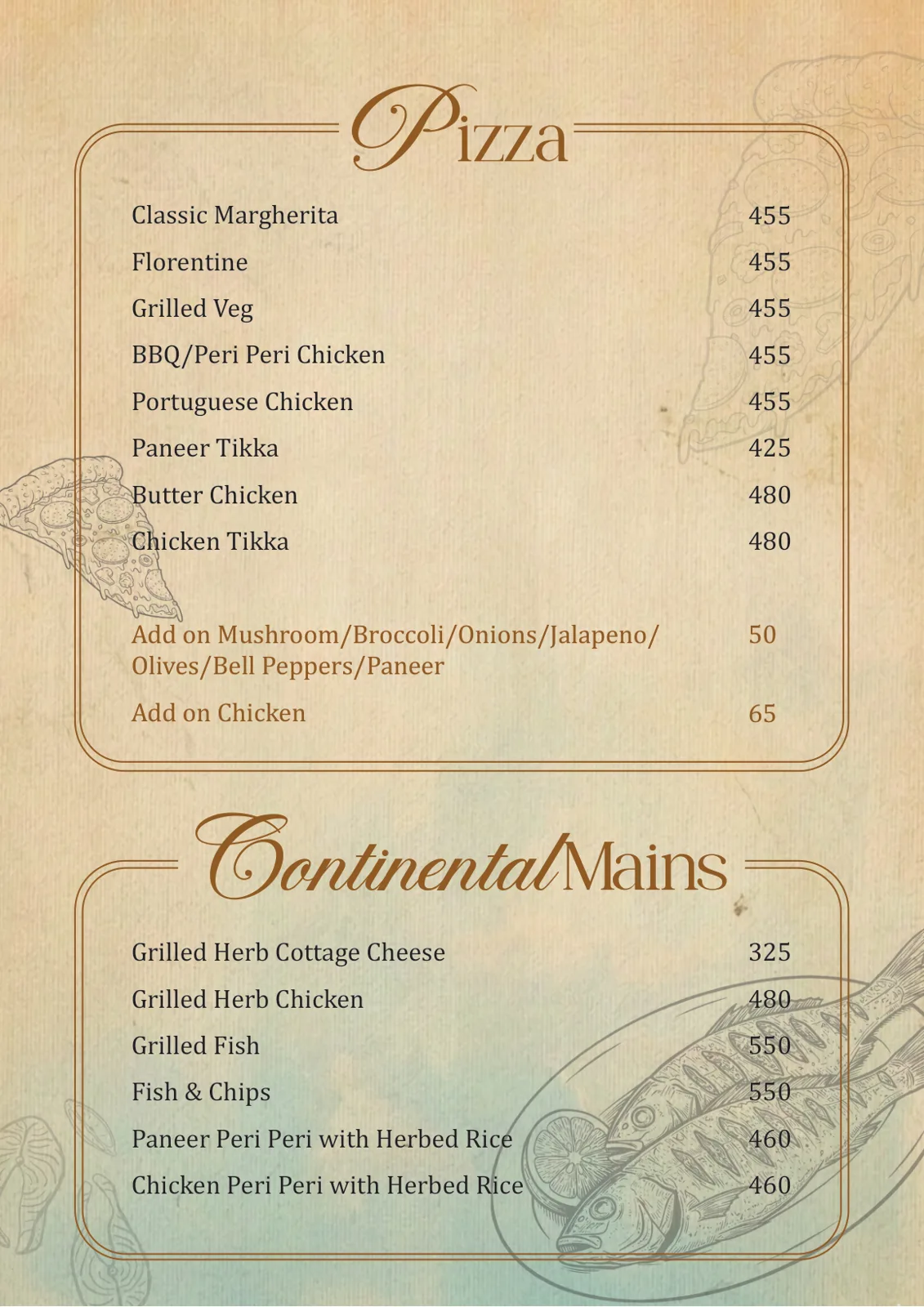Malhar Santacruze Menu 22 May