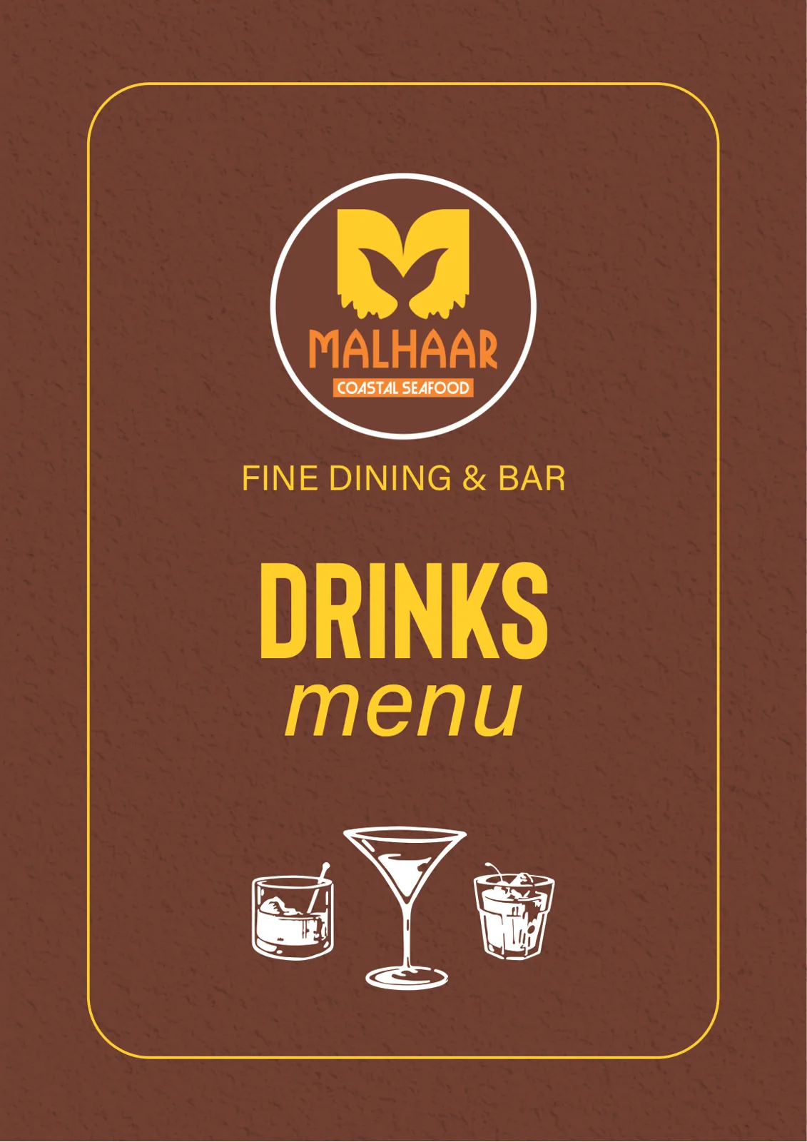 Drinks Menu
