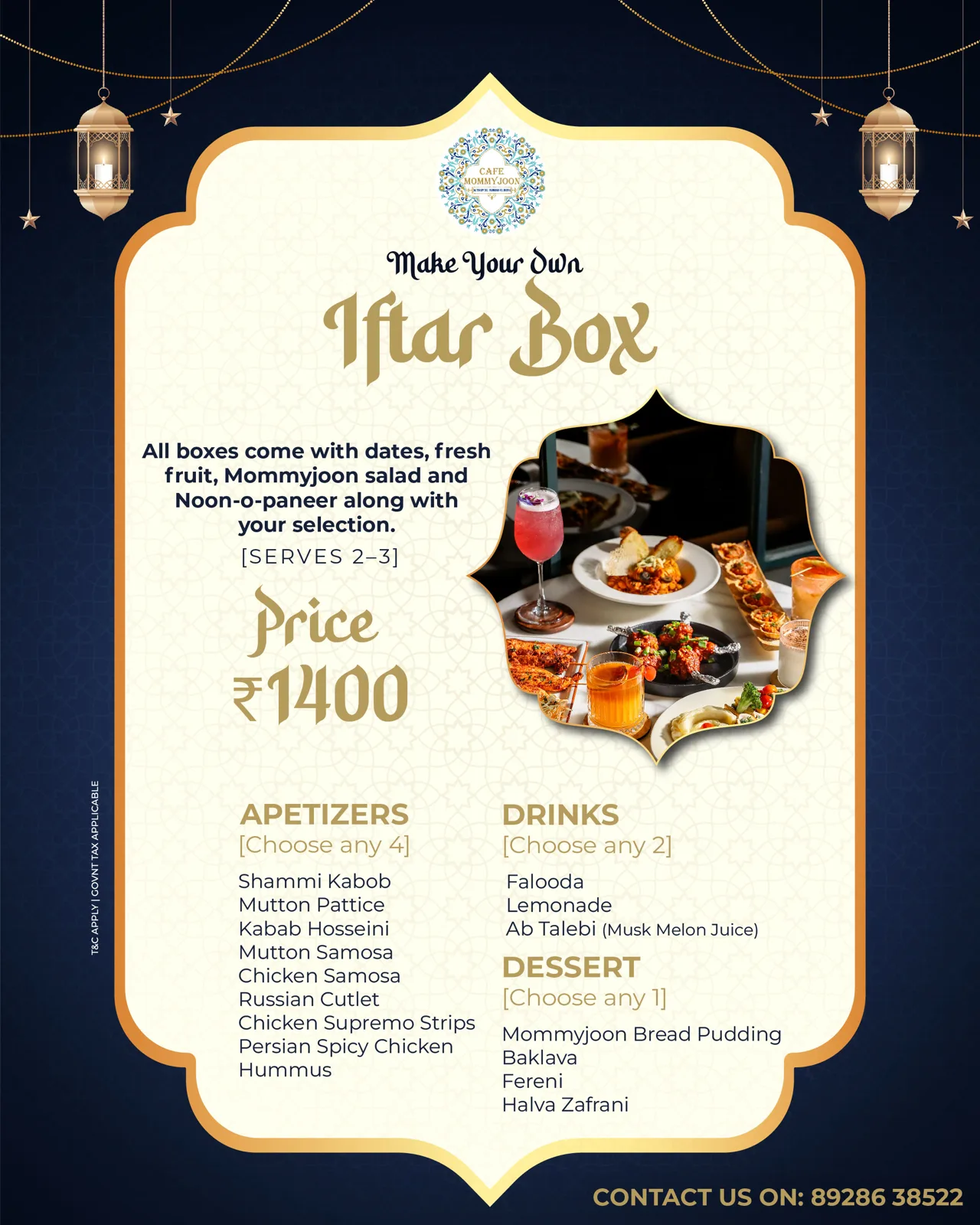 Iftar Menu 2026