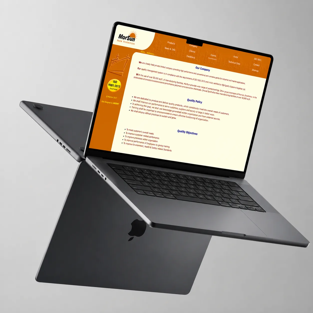 Morsun Webiste Mockup