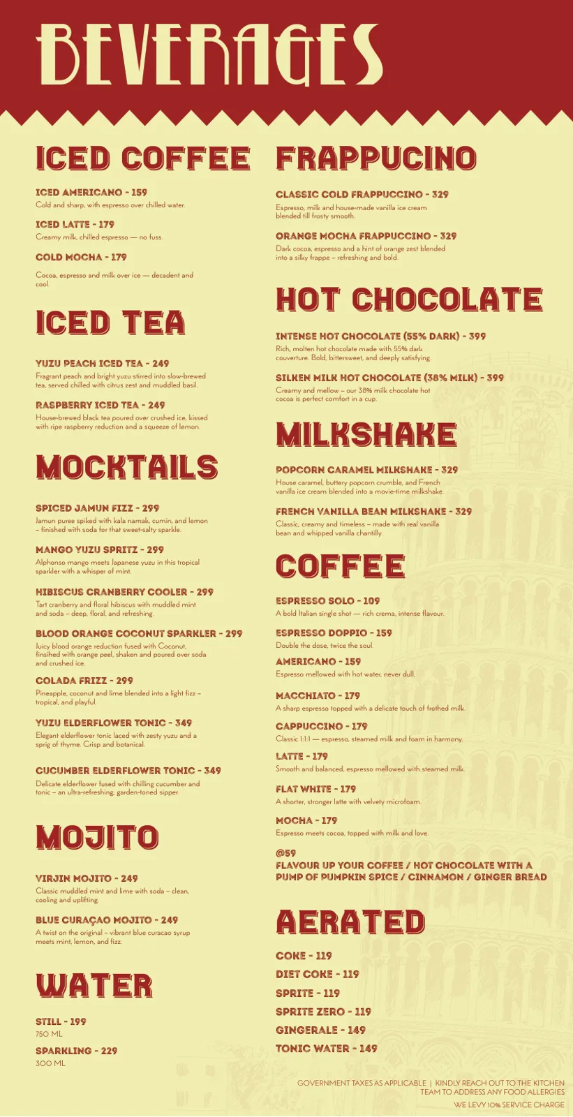 Menu July