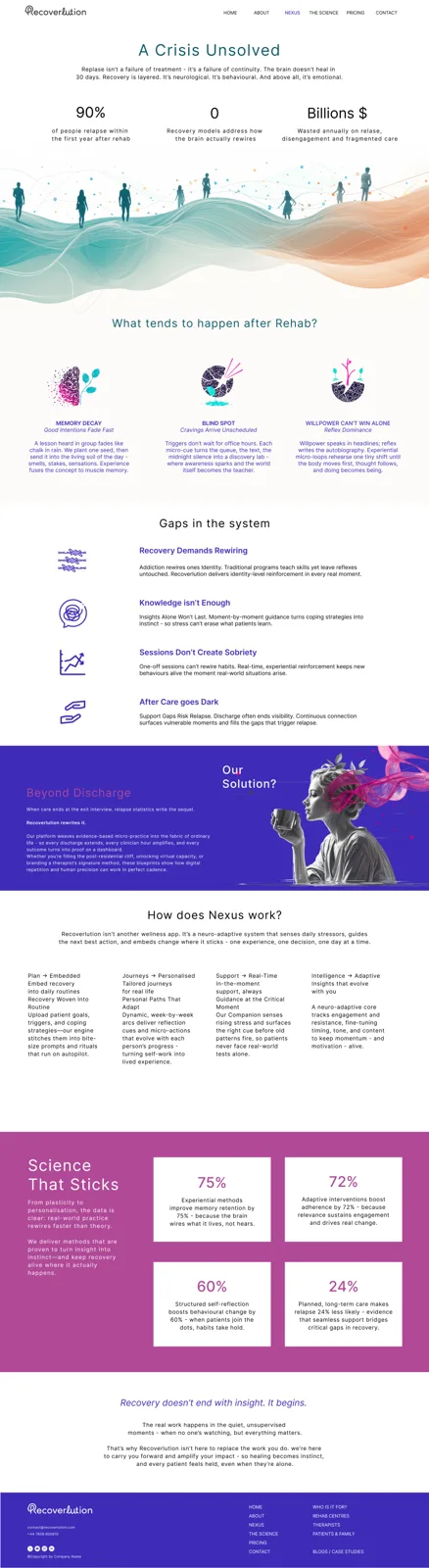 The Science Recoverlution Website