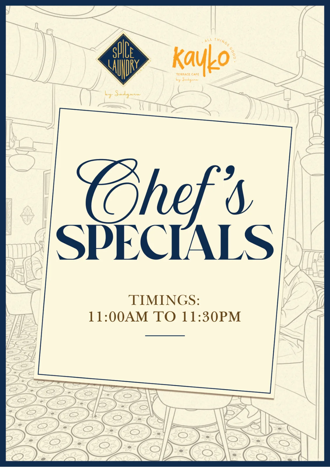 Slk Chefs Special Menu