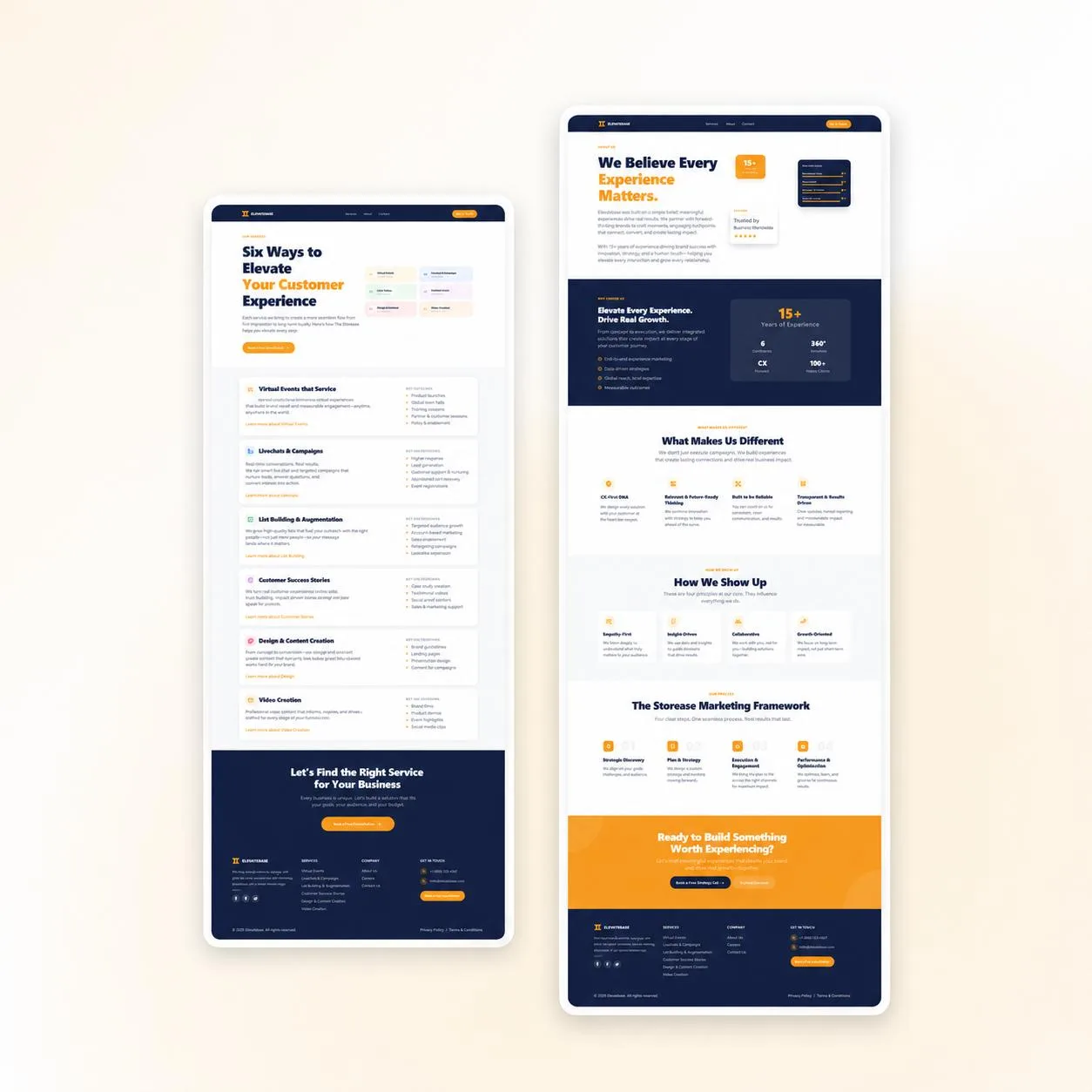 Storease Website Mockup