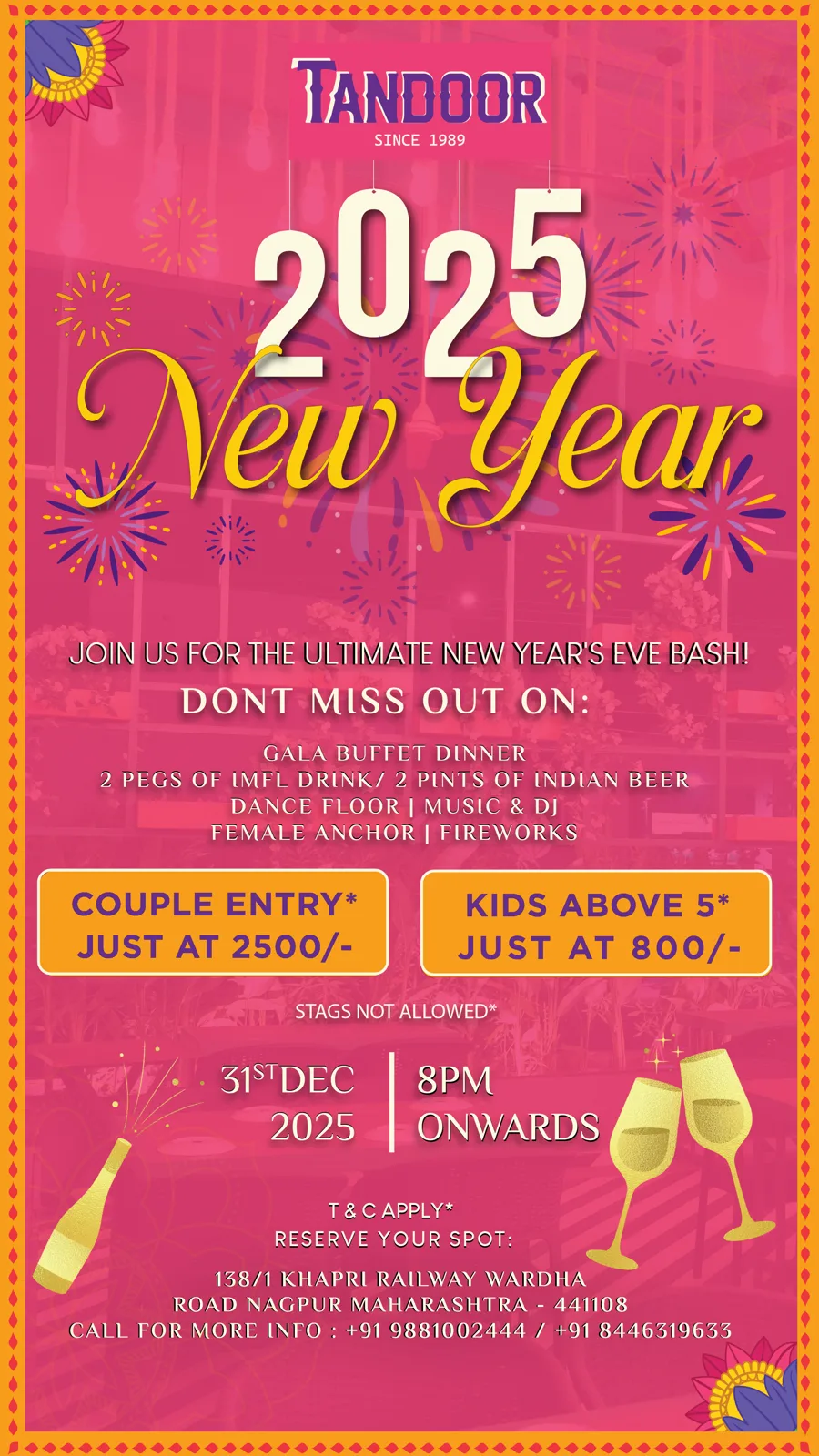 Event Posters for Tandoor, by MarketinCrew