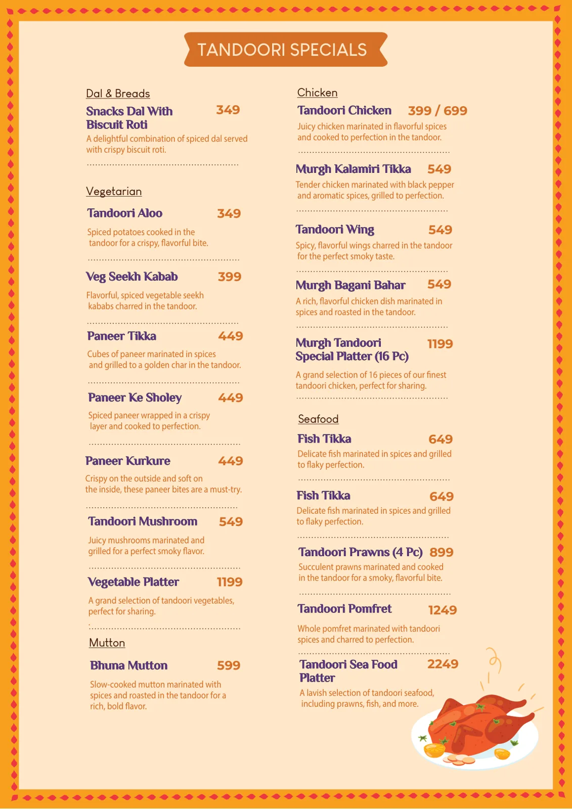 Menu With Illust