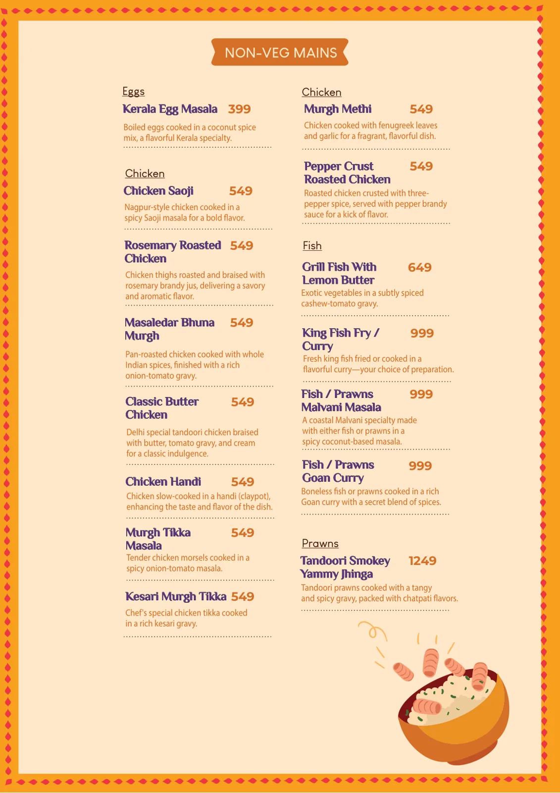 Menu With Illust