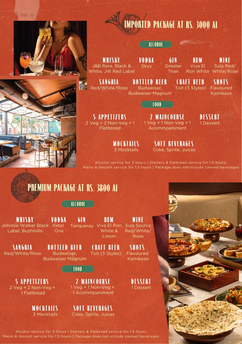 Party Package (A5) Andheri Nov 24th