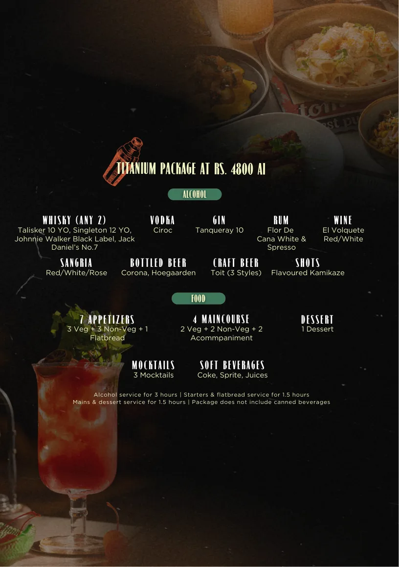 Party Package (A5) Andheri Nov 24th