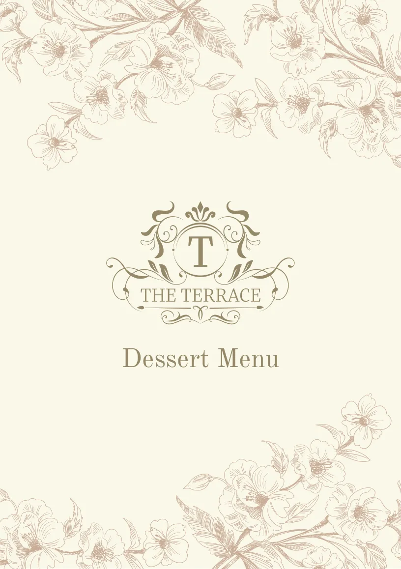 Dessert Menu
