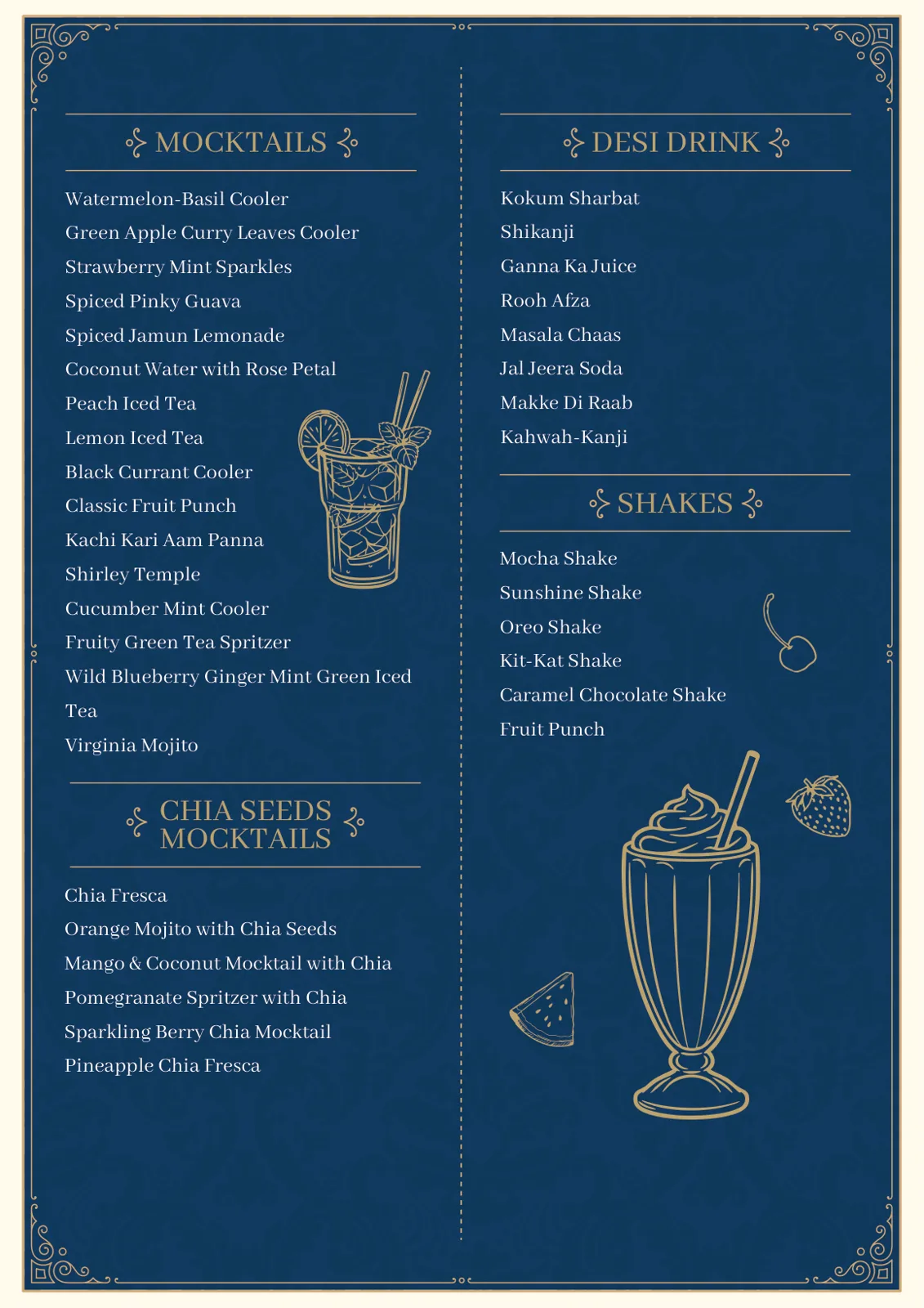 Menu New List Pure Veg