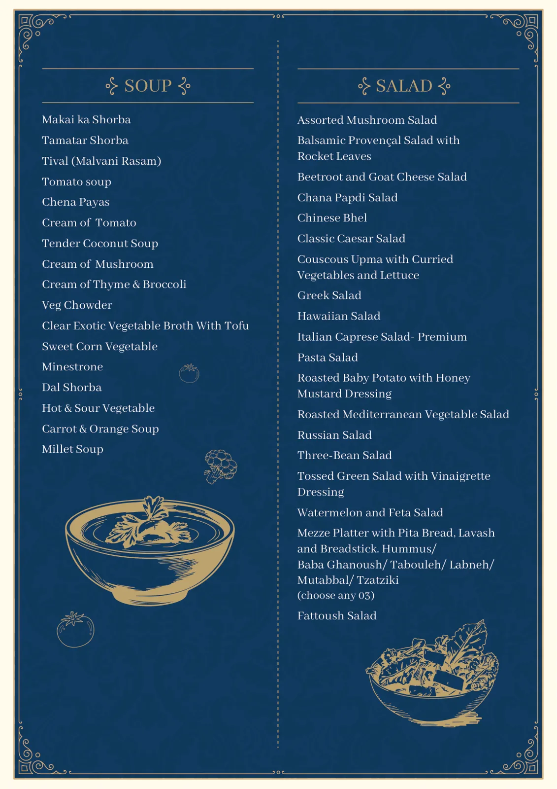 Menu New List Pure Veg