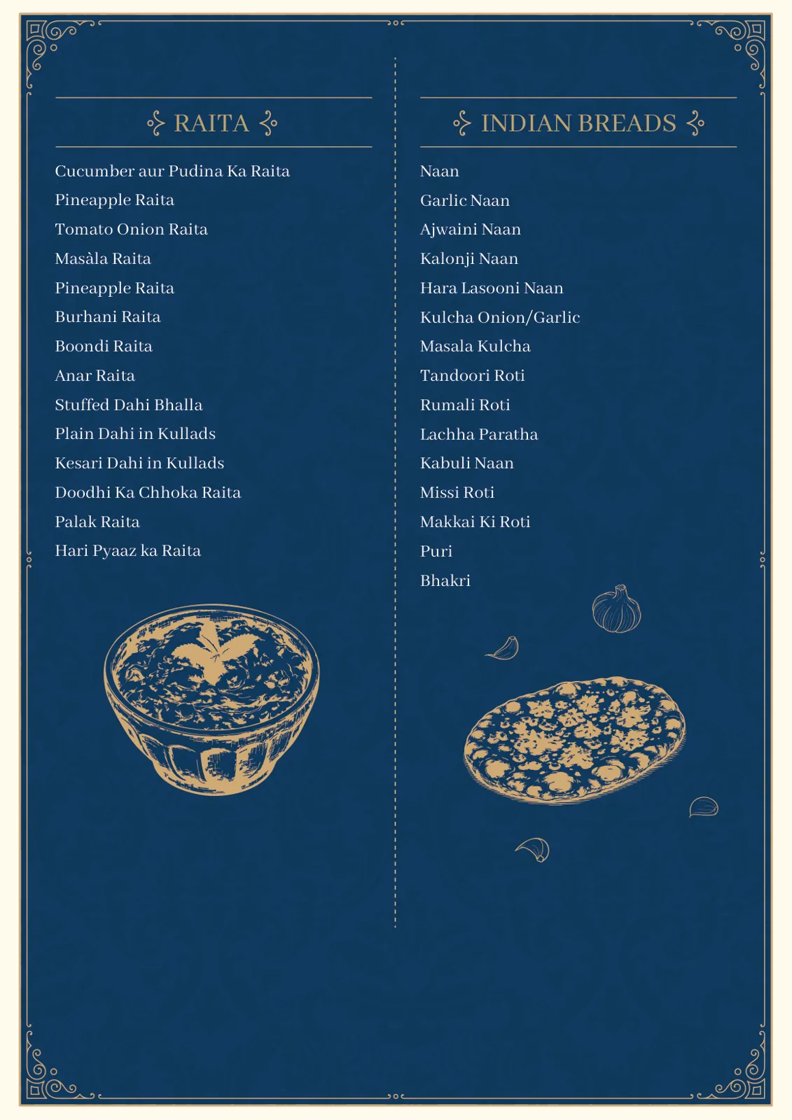 Menu New List Pure Veg