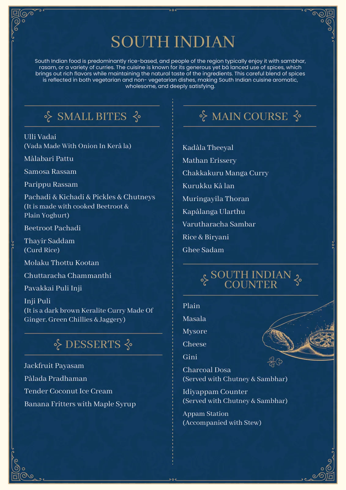 Menu New List Pure Veg