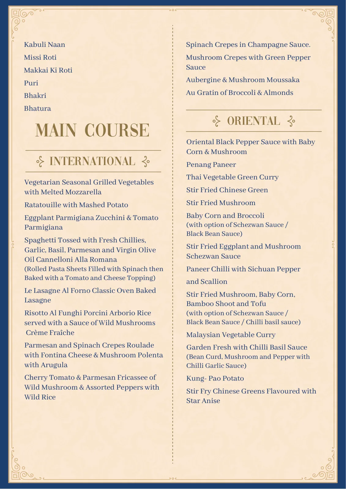 Yellow Menu New List Pure Veg