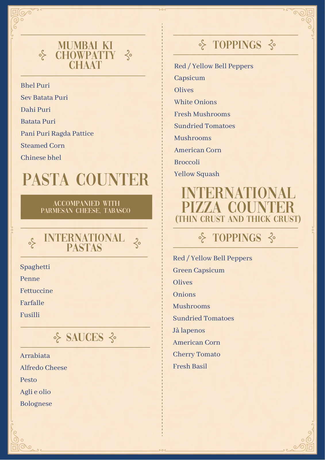 Yellow Menu New List Pure Veg