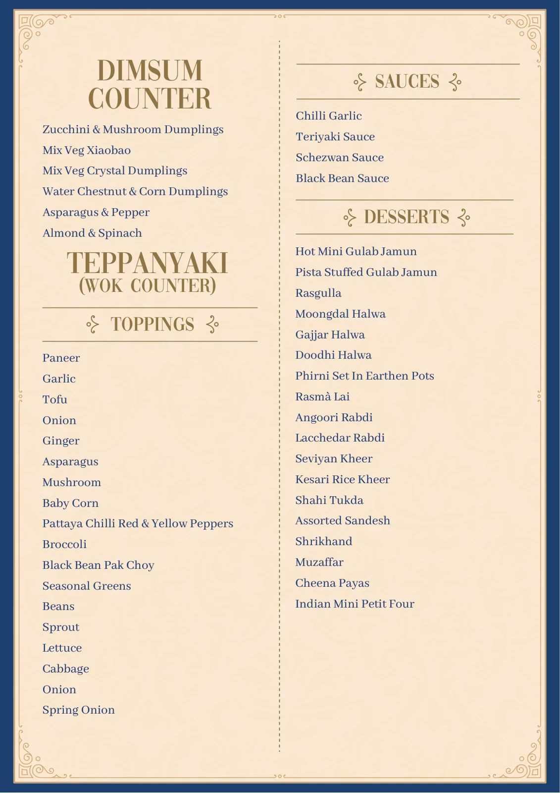 Yellow Menu New List Pure Veg
