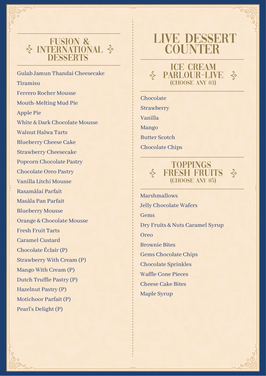Yellow Menu New List Pure Veg