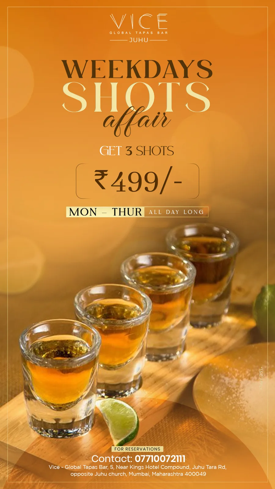 Weekdays Shots Affair