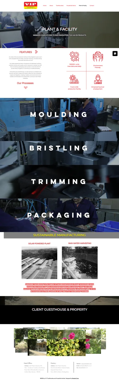 Plant & Facility Website