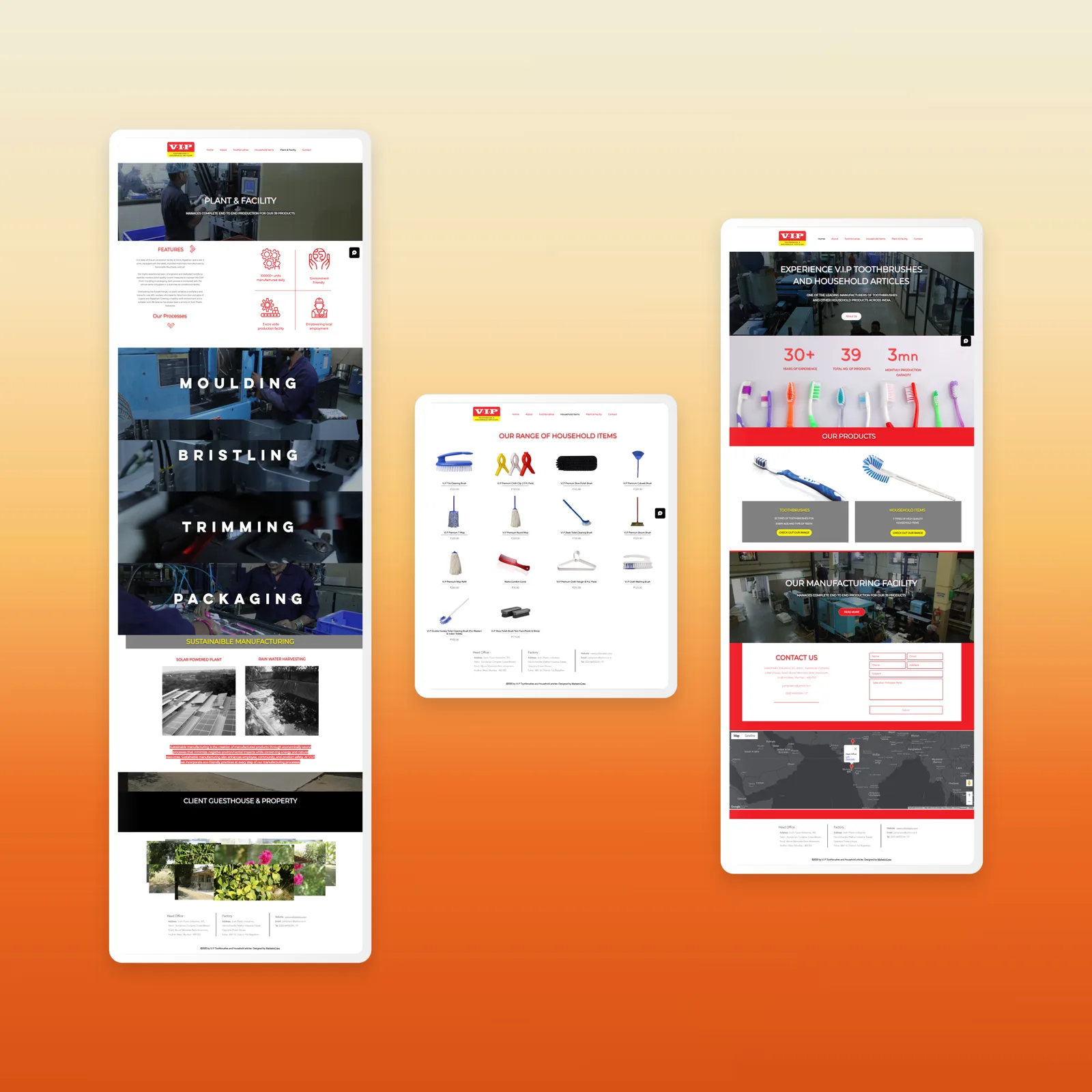 Vip Website Mockup_